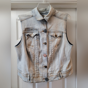 Avenue Jean's Sleeveless Jean Jacket, Sz 18‎ - 20